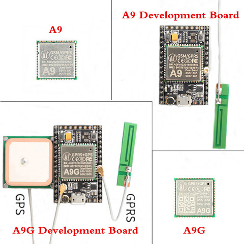 Módulo GPS GPRS A9 A9G, placa de desarrollo, sistema mínimo, transmisión de datos inalámbrica, posicionamiento con antena ► Foto 1/5