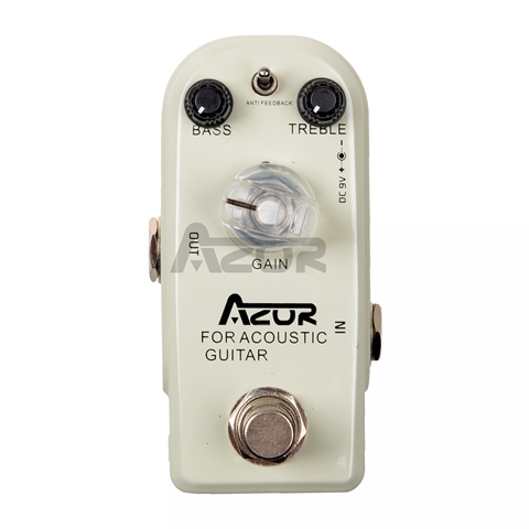 AZOR-Pedal AP-318 para guitarra acústica, Mini Pedal para guitarra acústica, efecto 9V, accesorios para guitarra ► Foto 1/5