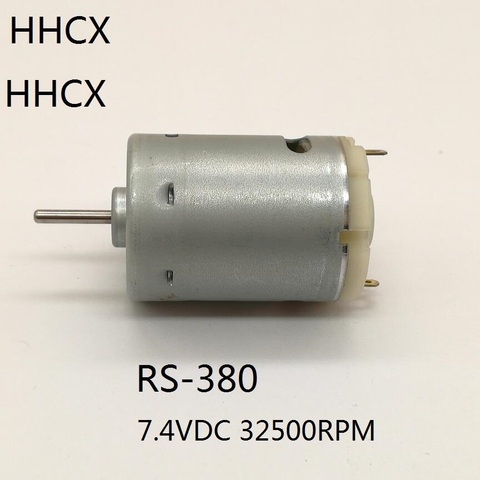 1 Uds DC motor 380 7.4VDC 32500RPM modelo de vehículo de alta velocidad de motor DC RS-380 alto par taladro partes ► Foto 1/4