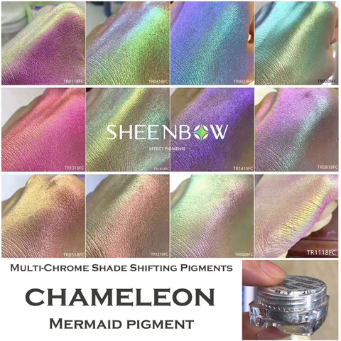 Bewitching-pigmento del camaleón Extreme Multichrome, sombra de ojos, sirena en polvo para sombra de ojos, resaltador corporal, arte de uñas ► Foto 1/6