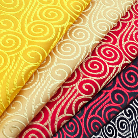 Brocado tejido de seda jacquard satinado, material para costura de cheongsam y kimono, decoración interior, telas para disfraces ► Foto 1/6