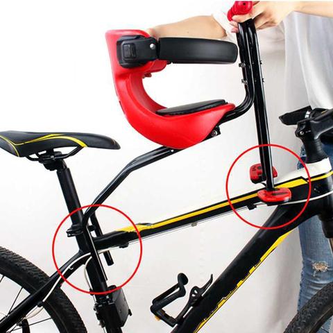 45*42*45 CM, asiento de bicicleta montaje frontal bebé asiento con Pedal cojín bicicleta archivo adjunto para chicos, niños, bebés ► Foto 1/6