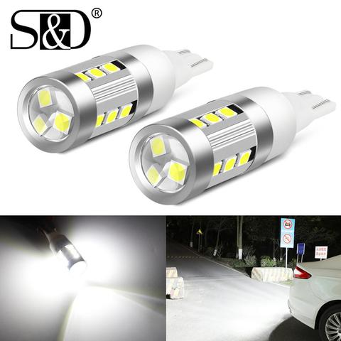 Bombillas LED T15 W16W para coche, luces de retroceso de marcha atrás Canbus sin Error T16 921 912, lámpara de freno de parada, luz trasera blanca, 2 uds. ► Foto 1/6