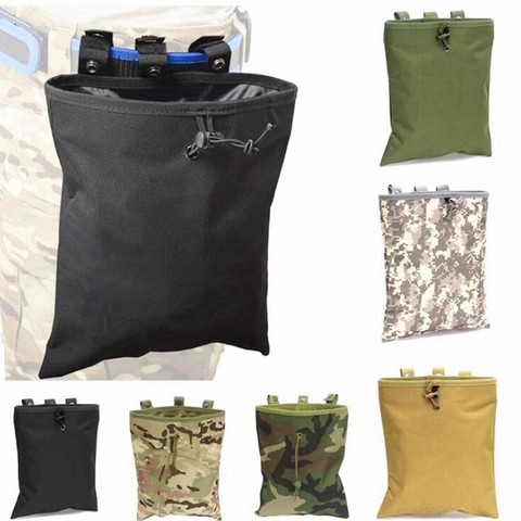 Bolsa de basura plegable táctica Airsoft, grande, 13 