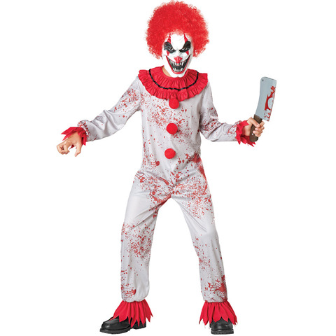 Umorden fantasía Purim disfraces de Halloween para niños aterrador espeluznante maldito asesino payaso de circo traje de bufón Cosplay ► Foto 1/5