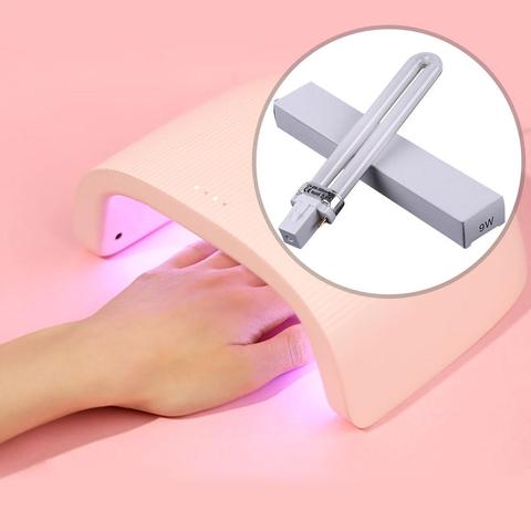 Lámpara UV en forma de U de 9W y 365nm, tubo secador de uñas, Bombilla, máquina de fototerapia para Nail Art ► Foto 1/6