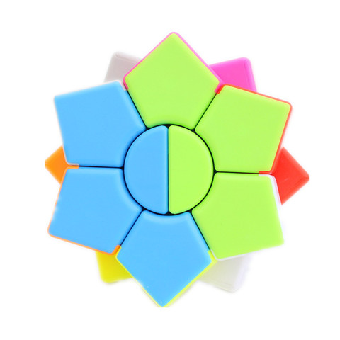Jiehui-rompecabezas hexagonal de dos capas, cubo mágico de velocidad, rompecabezas educativo colorido profesional ► Foto 1/6