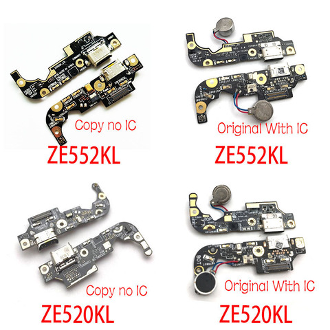 USB Micro-puerto de carga conector de muelle con Mic micrófono Flex Cable para Asus Zenfone 3 ZE520KL ZE552KL piezas de repuesto ► Foto 1/2