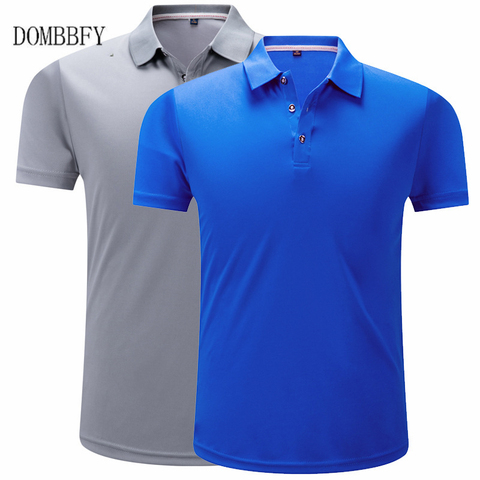 Camisa de Polo de los hombres de verano Desiger sólido ocasional de algodón de manga corta Camiseta Polo transpirable camisetas de secado rápido camiseta jerséis Golftennis 4XL ► Foto 1/6