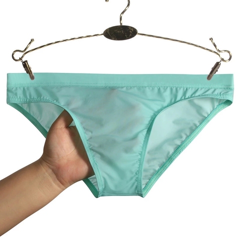 Calzoncillos transpirables transparentes para hombre, bragas sin costuras ultrafinas de seda de hielo de tiro bajo, ropa interior elástica, Cueca ► Foto 1/6