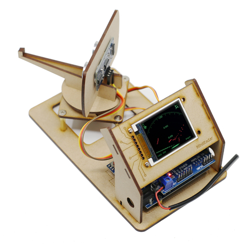 Robot de detección de pantalla Lcd Tft proyecto Arduino código abierto fabricante de Radar ultrasónico Mini ► Foto 1/4