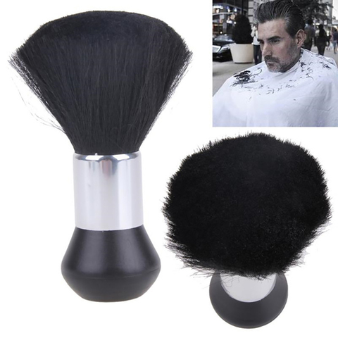 Brochas de barbero para limpieza de pelo profesional, cepillo negro suave para Barba, herramienta de estilismo de peluquería ► Foto 1/6