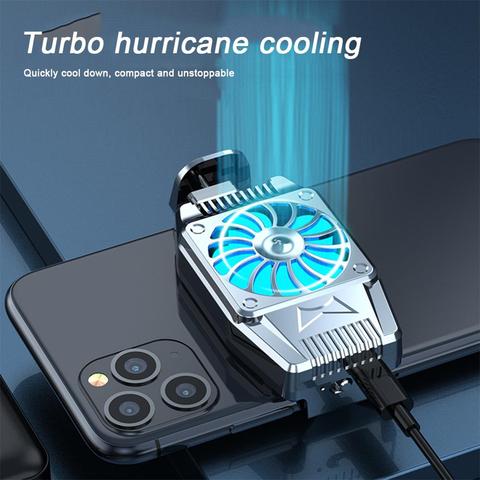 Mini ventilador de refrigeración Universal para teléfono móvil, radiador Turbo para juego de Hurricane, disipador de calor frío para IPhone/Samsung/Xiaomi ► Foto 1/6
