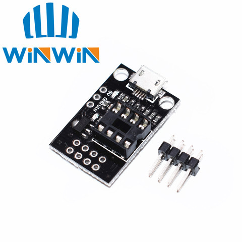 Placa de desarrollo conectable A51 para ATtiny13A/ATtiny25/ATtiny45/ATtiny85 Editor de programación conector de alimentación Micro Usb ► Foto 1/1