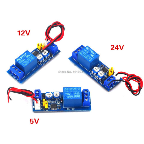 DC 5V 12V 24V retraso de ciclo infinito momento temporizador del relé de tiempo Control de bucle módulo interruptor doble ajustable 0 ~ 120 minutos ► Foto 1/4