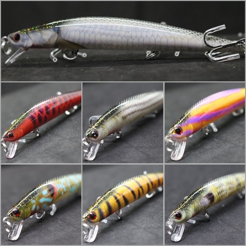 WLure-anzuelos de pesca realistas, 11,7g, 12cm, estilo largo y delgado, hoja de corte con forma de cuerpo, HM616 ► Foto 1/6