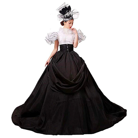 Vestido de baile Victoriano de Rococo, barroco, vestidos de Marie, Antonieta del siglo 18, renacentista, Victoriano ► Foto 1/4