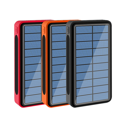 Banco de energía Solar de 50000 mAh, 4 USB tipo C, Banco de energía portátil, carga con linterna de Camping al aire libre, batería de 50000 mAh ► Foto 1/6