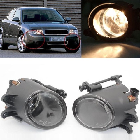 Luz del coche para Audi A4 B6 2001, 2002, 2003, 2004, 2005-estilo halógena luz antiniebla delantera lámpara de niebla con bombillas ► Foto 1/6