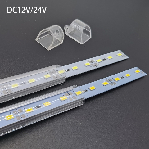 5 uds * 50cm venta al por mayor de la fábrica 24V DC 12v 5730 SMD 5630 LED duro rígido tira de luz con forma de barra de aluminio shell + cubierta de la pc de la barra de luz LED 5730 ► Foto 1/4