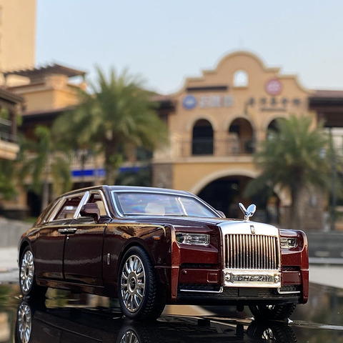 1:24 Rolls-Royce Phantom coche en miniatura de aleación Diecasts y vehículos de juguete coche de juguete de colección coche modelo de alta simulación de Niños de juguete ► Foto 1/6