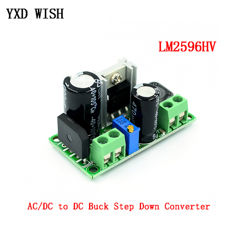 LM2596HV AC/DC a DC convertidor reductor para 3v 3,3 V 5V 6V 9V 12V 15V 24V DC 5V-50 v paso ajustable-3A fuente de alimentación ► Foto 1/3