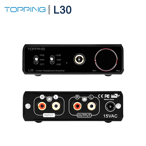 Topping L30-módulos de Audio de alta resolución NFCA, preamplificador de amplificador de auriculares, aplicación con ganancia de 3 pasos, 3500mW * 2, salida de potencia de 6,35mm ► Foto 1/6