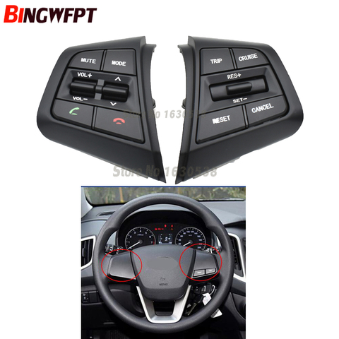 Botones de Control remoto de volumen para volante de coche, botones de Control de crucero con Cables para Hyundai ix25 (creta) 1.6L ► Foto 1/5