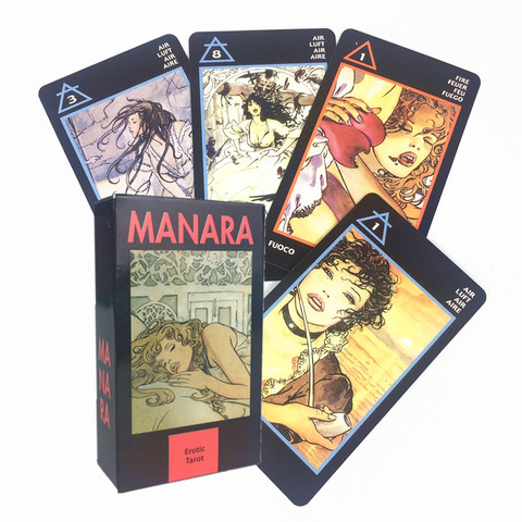 Cartas del Tarot de Manara de Milo Manara, cartas nuevas de alta calidad en PDF, guía de juego para fiesta, 2022 ► Foto 1/6