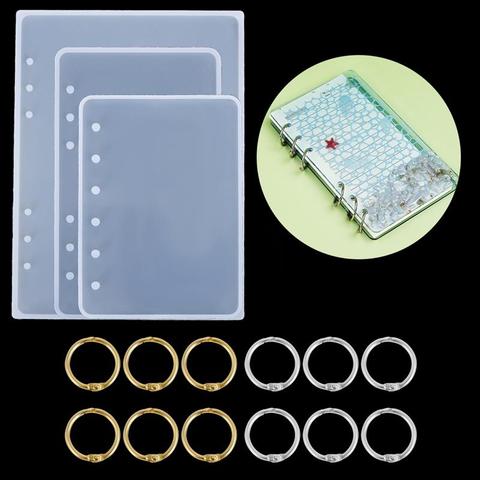 Molde de silicona para cuaderno DIY, cubierta transparente para Moldes de resina epoxi de cristal, regalo creativo, moldes de fundición de resina ► Foto 1/6