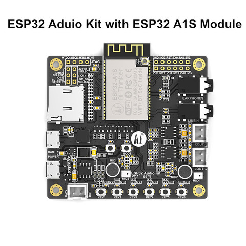 Kit de desarrollo de Audio ESP32, placa de desarrollo de Audio, 2,4G, WiFi, Bluetooth, módulo de baja potencia de doble núcleo con ESP32-A1S, 8M ► Foto 1/6