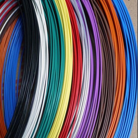 Cable de señal de alta temperatura, 26, 24, 22, 20, 18AWG, 0,12, 0,2, 0,35, 0,5, 1.0mm2, multicolor, PTFE trenzado, chapado en estaño ► Foto 1/1
