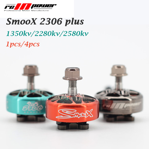 Motor sin escobillas RCINPOWER SmooX GTS V2 2306 Plus, de gama alta, para Dron de carreras de control remoto, 1350/2280/2580kv, 1 Uds./4 Uds. ► Foto 1/5