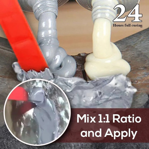 Pasta de soldadura para reparación de metales, Gel adhesivo A & B, resistente al Calor Industrial, en frío, d91209 ► Foto 1/4