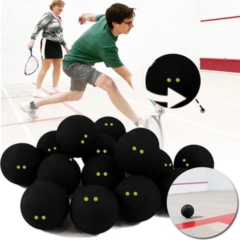 Pelota de Squash Forfar, accesorio de competición de jugador profesional, dos puntos amarillos, bolas de goma deportivas de baja velocidad ► Foto 1/6