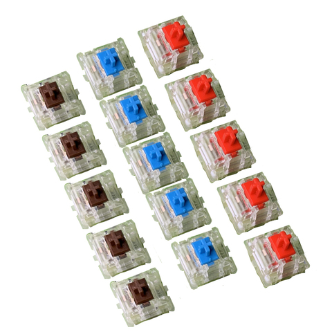 Cherry MX-interruptores RGB originales, 3 pines, SMD, marrón, rojo y azul, interruptores de Teclado Mecánico ► Foto 1/6