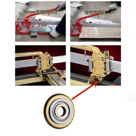Recambio de rueda de rodamiento giratorio de aleación dura para accesorios de máquina de corte, cabezal de cúter de ladrillo de azulejo Manual de 22mm ► Foto 1/6