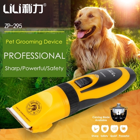 Cortadora de pelo profesional LILI 35W eléctrica para mascotas, afeitadora recargable, cortadora de pelo para perros y gatos, máquina de aseo, cortador tallado con estilo ► Foto 1/6