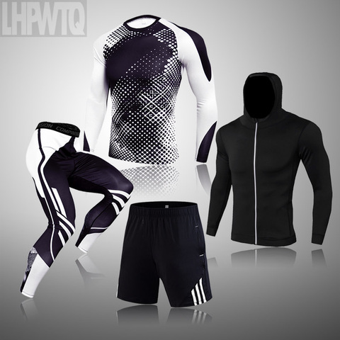 Ropa interior térmica para hombre, medias de entrenamiento de compresión para Fitness, camisas para correr, sudadera, Leggings Rashgard ► Foto 1/6