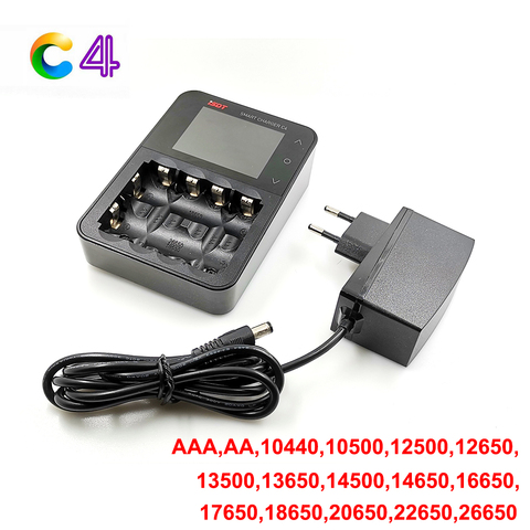 Cargador de batería inteligente ISDT C4 8A, dispositivo con salida USB para batería 18650 26650 AA AAA, modelos RC, Material de prevención de incendios ► Foto 1/6