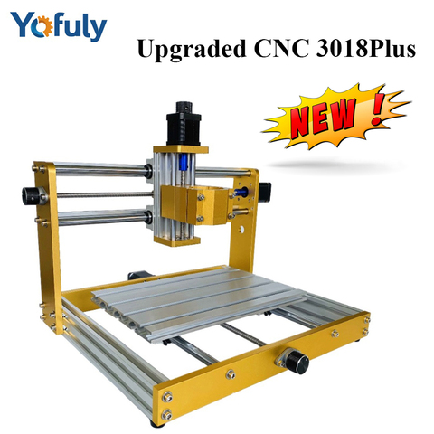 Máquina de grabado CNC 3018 Pro Max Upgrade 3018 Plus con husillo de 300/500W, enrutador de madera CNC, corte, grabado láser de fresado Pcb ► Foto 1/6