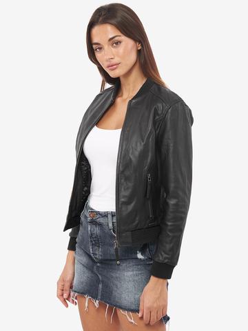 VAINAS, marca europea, chaqueta de cuero de búfalo auténtico para mujer, chaquetas de cuero auténtico para motocicleta, chaquetas de motociclista Niovi ► Foto 1/4