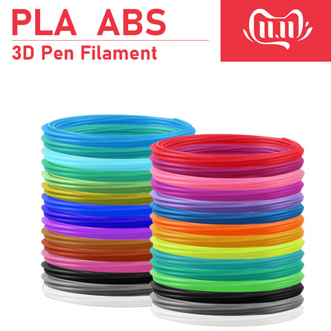 Impresora de bolígrafo 3d filamento abs/PLA, diámetro 1,75mm filamento plástico abs/pla plástico 20 colores, seguridad No la contaminación ► Foto 1/6