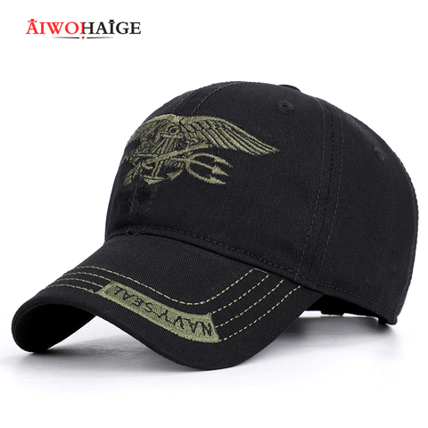 SEALs-gorra negra para hombre y mujer, gorro unisex para jugar al aire libre, club, camionero, gorra de beisbol personalizada vintage, ropa de calle gratis, 2022 ► Foto 1/6