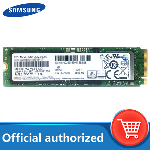 SAMSUNG-SSD M.2 PM981 de 256 y 512GB de portátil, disco duro de estado sólido M2, NVMe, PCIe, 3.0x4, TLC, PM 981, 1TB ► Foto 1/6