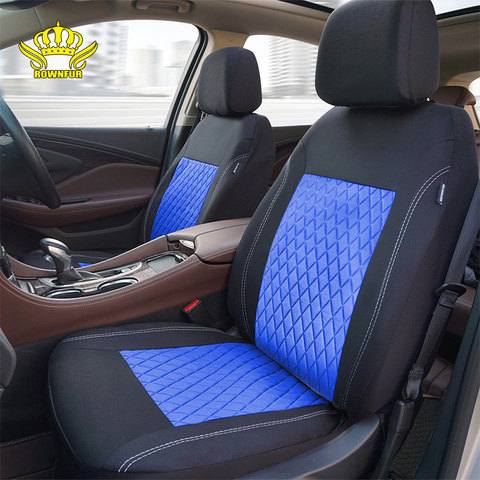 ROWNFUR cubierta de poliéster para asiento de coche Universal más Protector de asiento de coche cuatro estaciones cubre asiento Diseño Interior 1 Set ► Foto 1/6