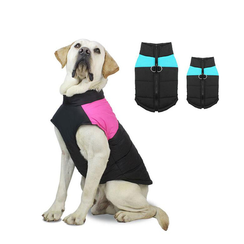 Ropas impermeables para perro chaqueta con cremallera pequeño mediano para perros de invierno cálido ropa para mascotas para perro Chaleco de traje de ropa ► Foto 1/6