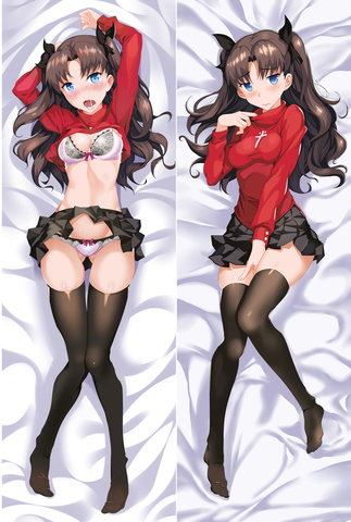 El Anime japonés destino noche estancia cero Rin Tohsaka Sexy chica almohada cubierta abrazando cuerpo almohada Dakimakura funda ► Foto 1/5