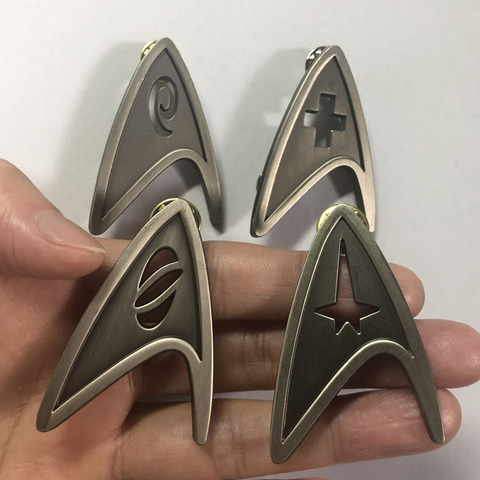 Insignia de la División de mando de Star Cosplay, alfileres de la Flota Estelar, broche de Metal médico de ingeniería científica, accesorios de disfraz ► Foto 1/6