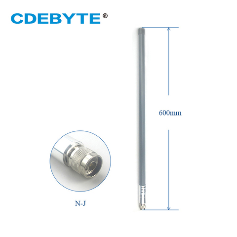 Antena omnidireccional de fibra de vidrio 6dbi para N-J, conector de antena Wifi Omni de 433MHz, de alta ganancia para enrutador, módem aéreo ► Foto 1/6